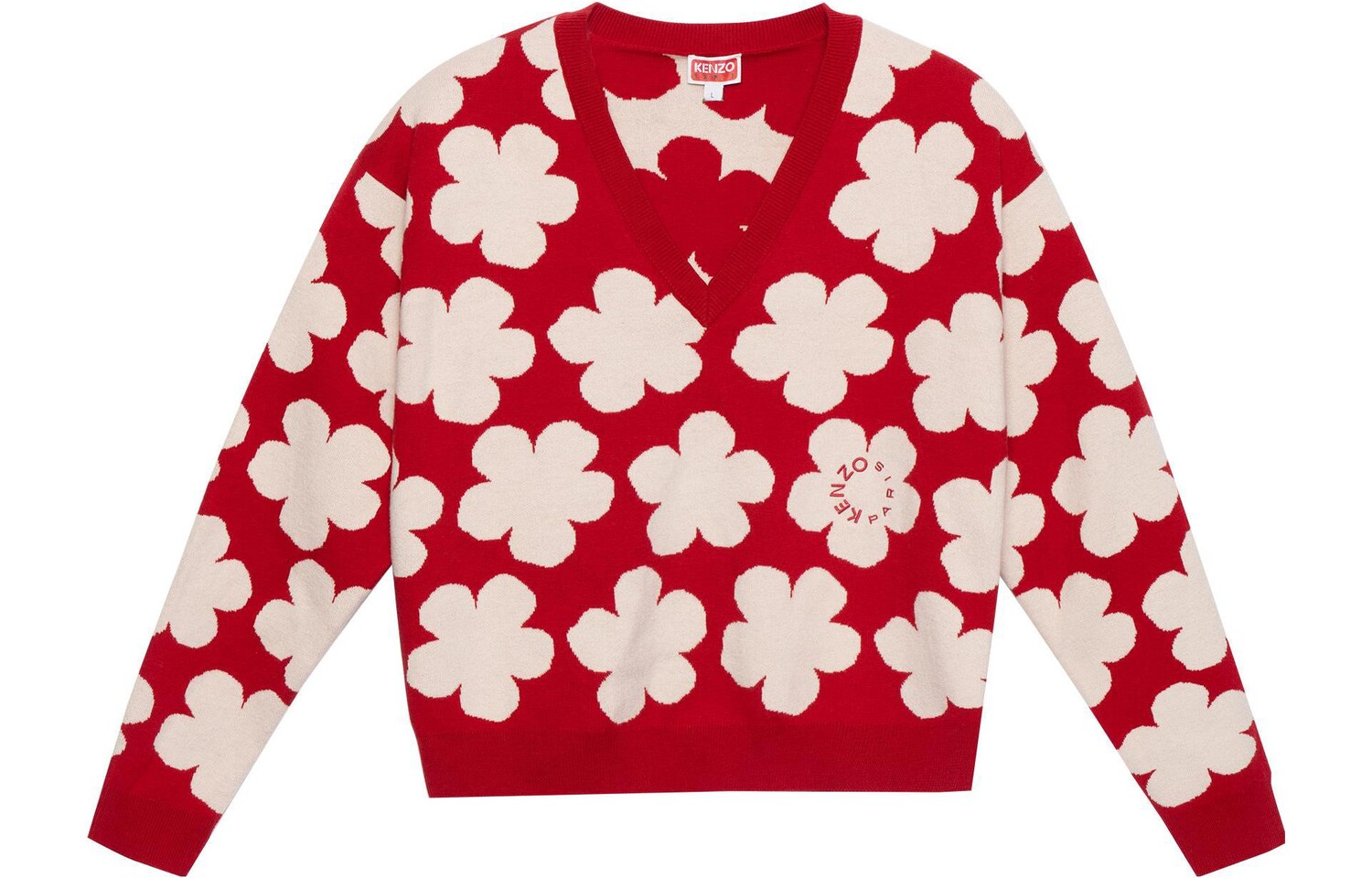 

Свитер женский красный Kenzo