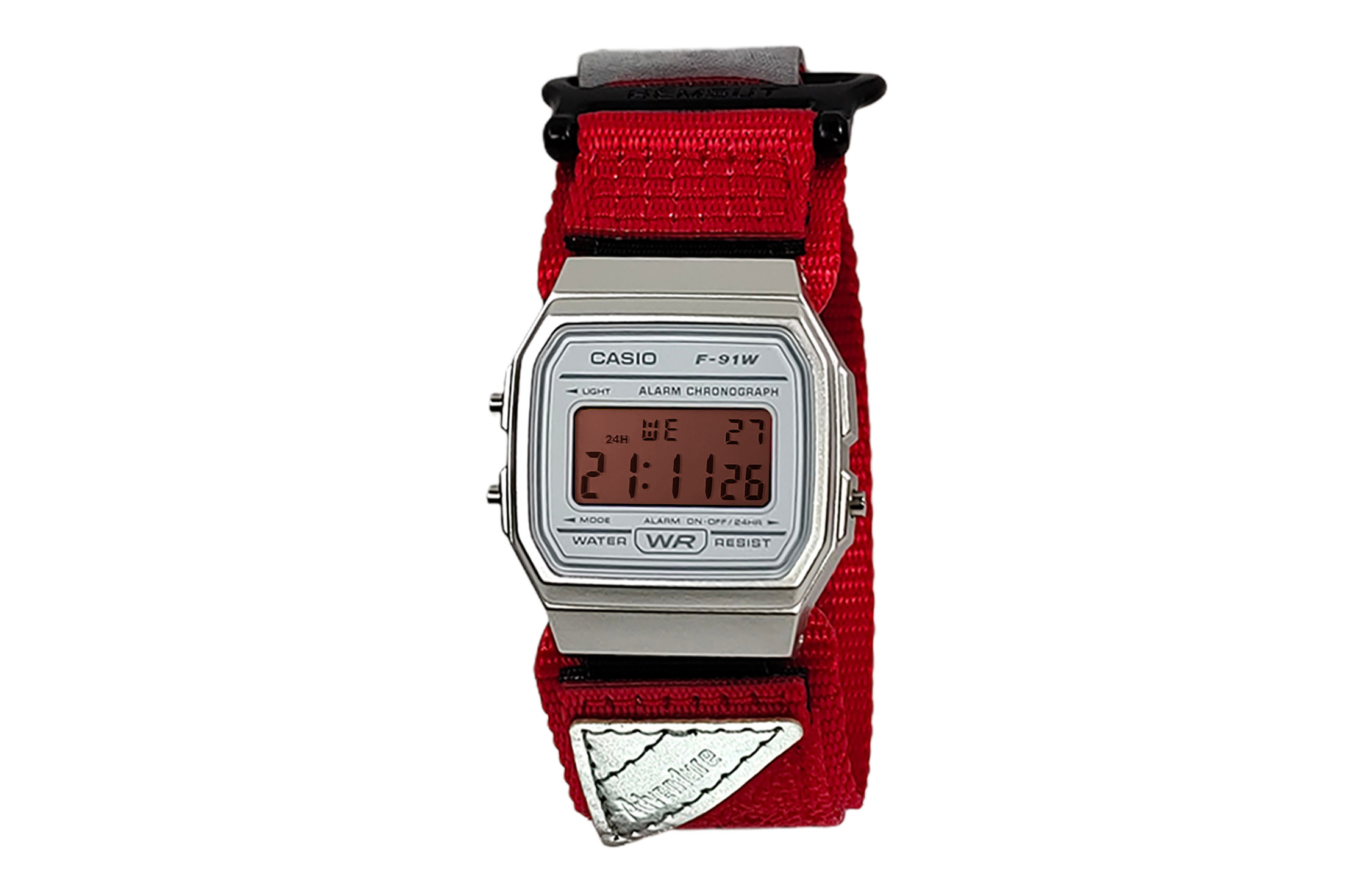 

CASIO Ретроффит серия кварцевый механизм нейлоновый ремешок часы унисекс белый циферблат
