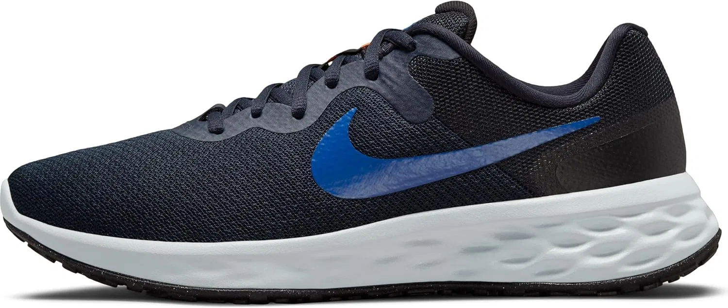 Мужские беговые кроссовки Nike Revolution, Dark Obsidian Hyper Royal Black Grey Fog