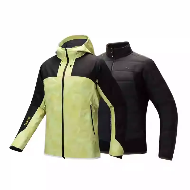 

ANTA Женская ветровка Outdoor Collection, Cliff Yellow/All over Print/Basic Black