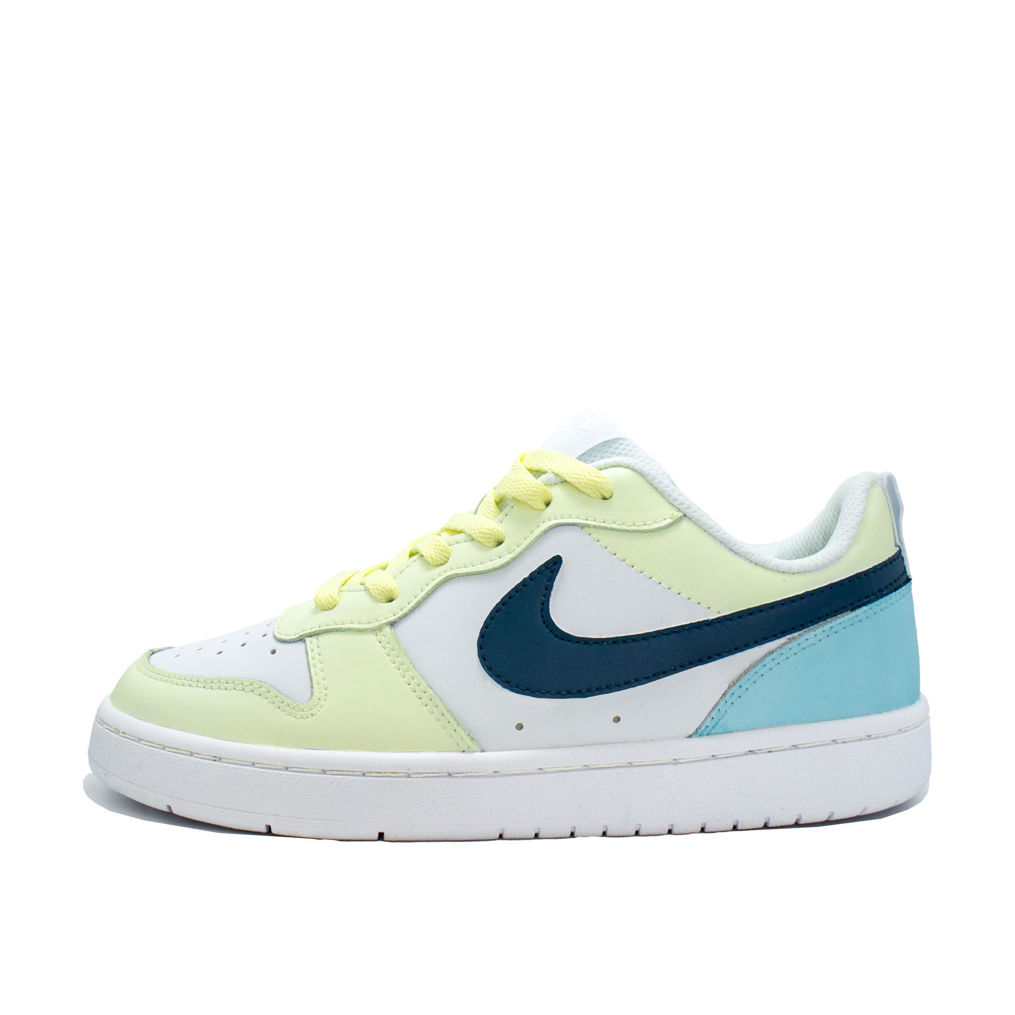 

Детские скейтерские кроссовки Court Borough для младших школьников Nike, желтый/синий