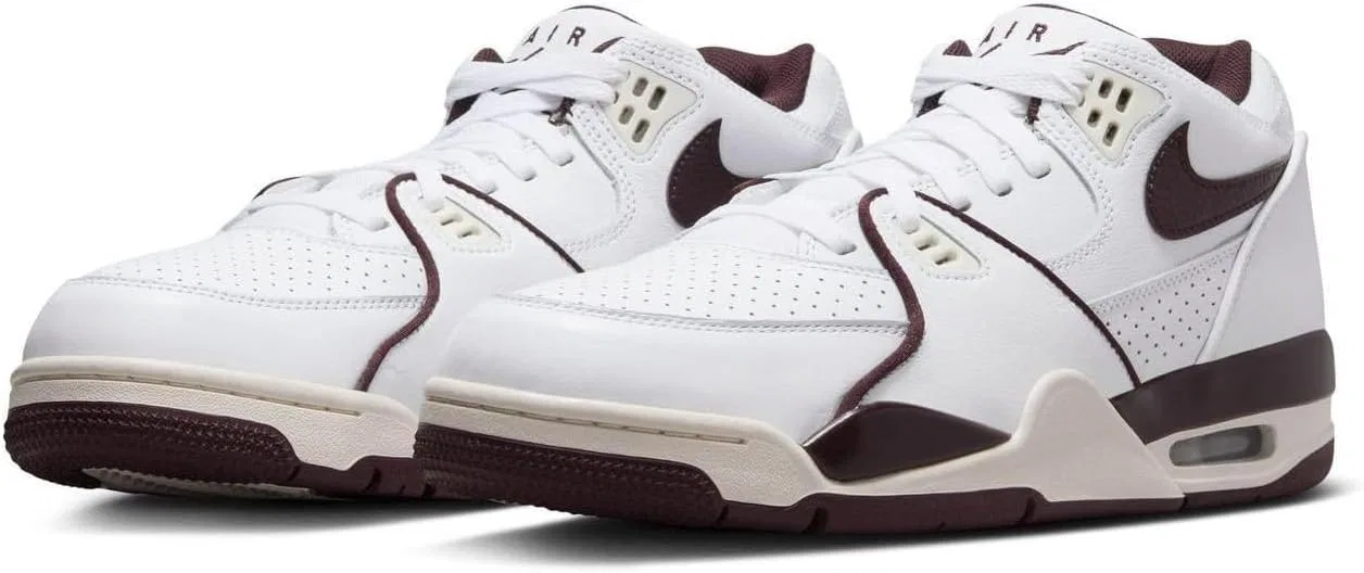 Мужские низкие кроссовки NIKE Air Flight '89, белый/бордовый