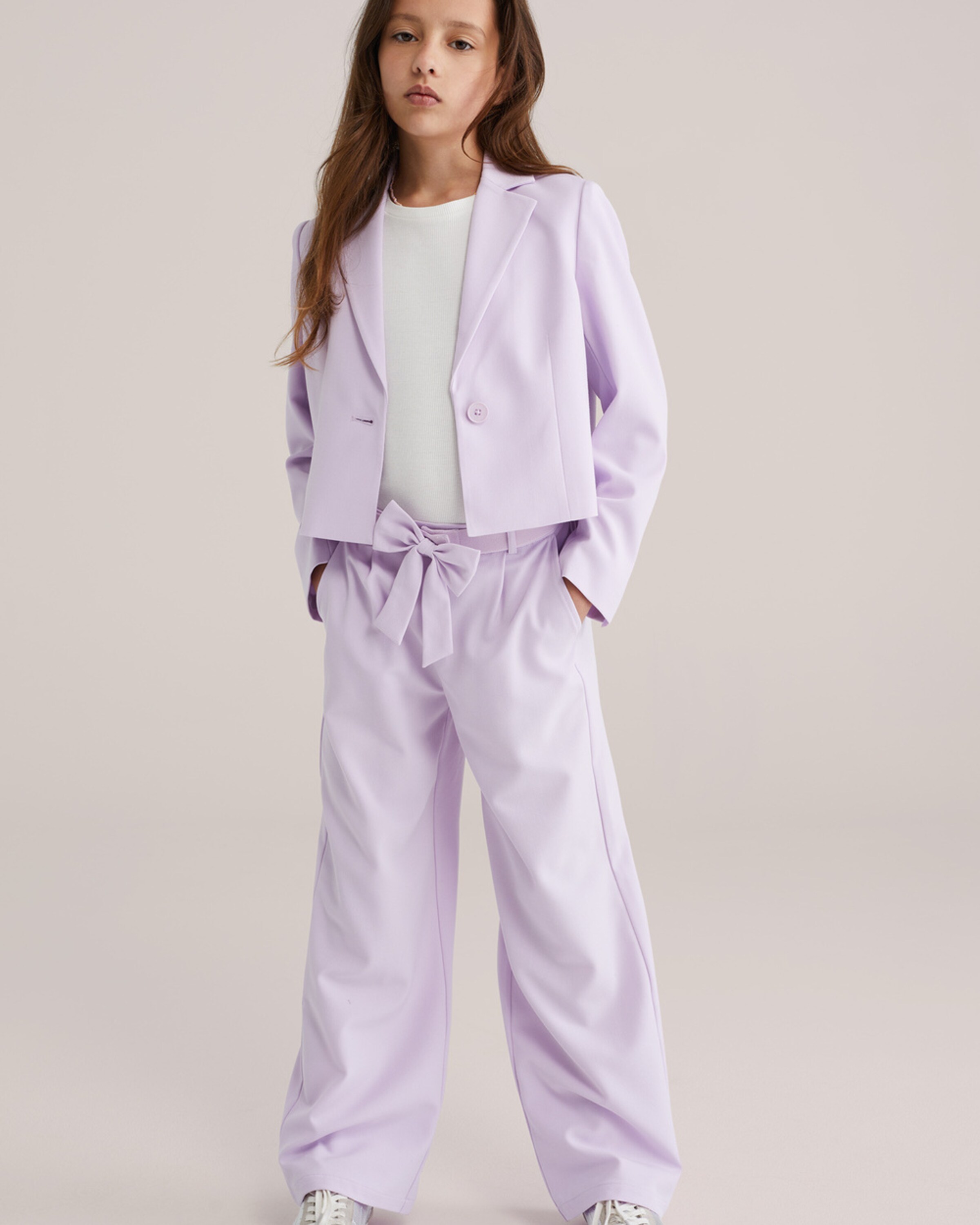 WE Fashion Межсезонная куртка в цвете лаванда — фото 4