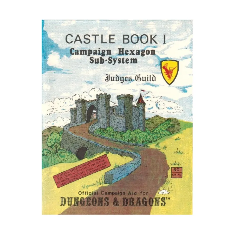 

Castle Book #1 (3rd Printing), Dungeons & Dragons Fantasy Supplements - Maps (Judges Guild), мягкая обложка