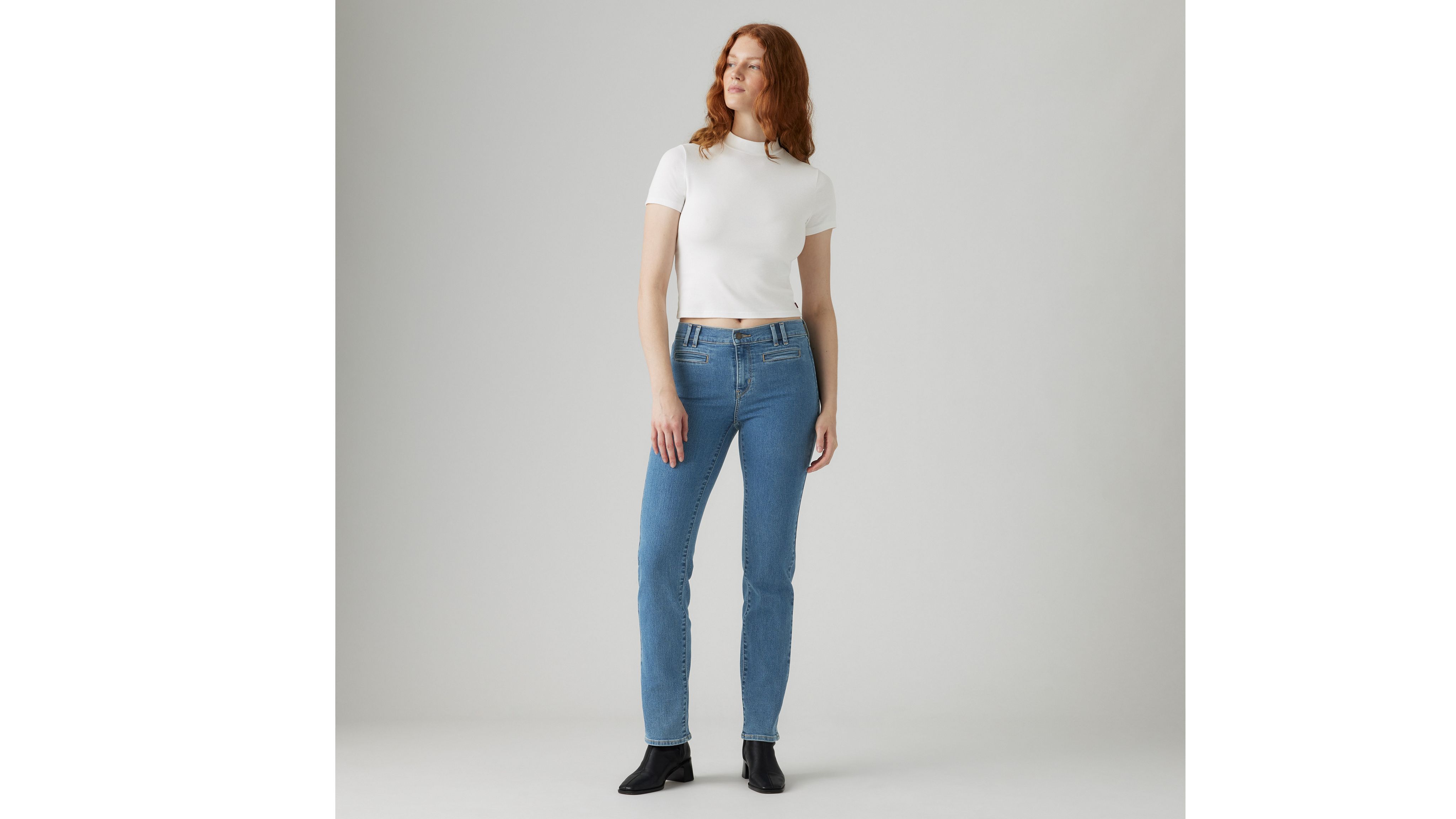 314 Формирующие женские джинсы классического кроя Levi's, Rolling River - Dark Wash — фото 2