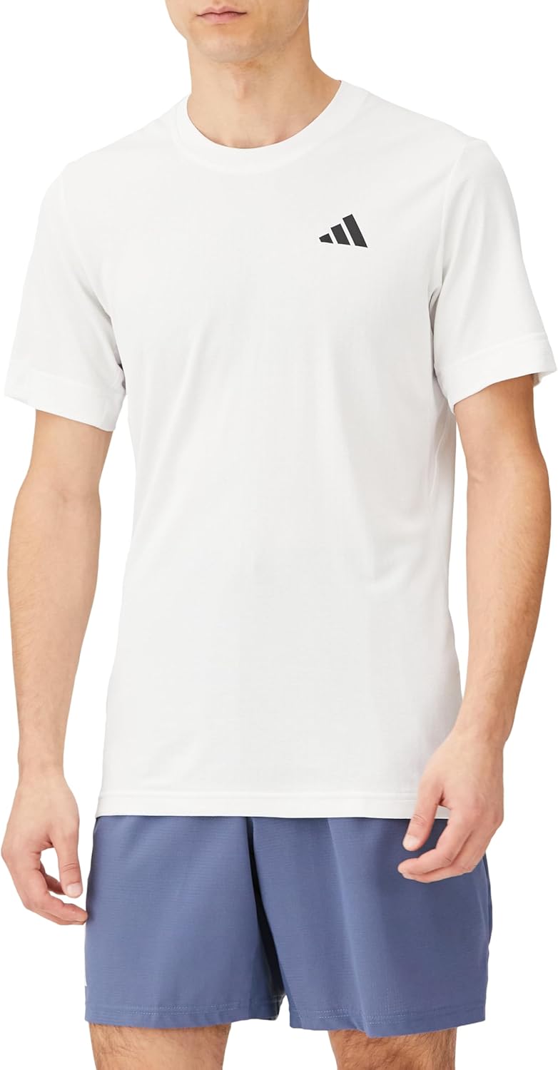 

Мужская футболка Adidas IKL76 с коротким рукавом, теннисная, Free Lift, короткий рукав, белый