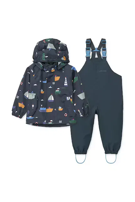 Дождевой костюм Manu Rainwear Set Liewood, синий