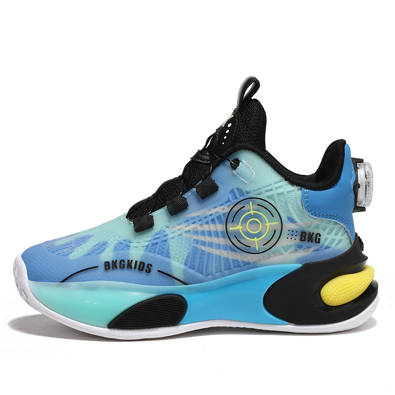 

Нескользящие амортизирующие износостойкие баскетбольные кроссовки с отскоком для детей подростков BKG, зеленый