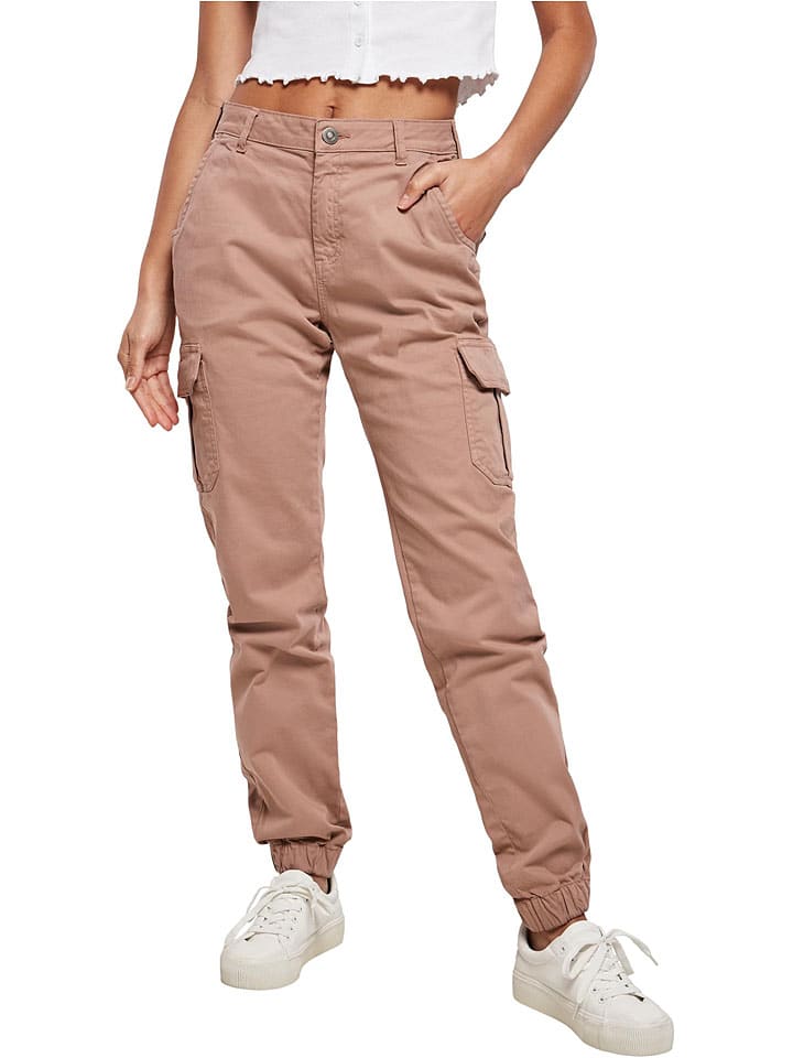 

Urban Classics Брюки-карго розового цвета