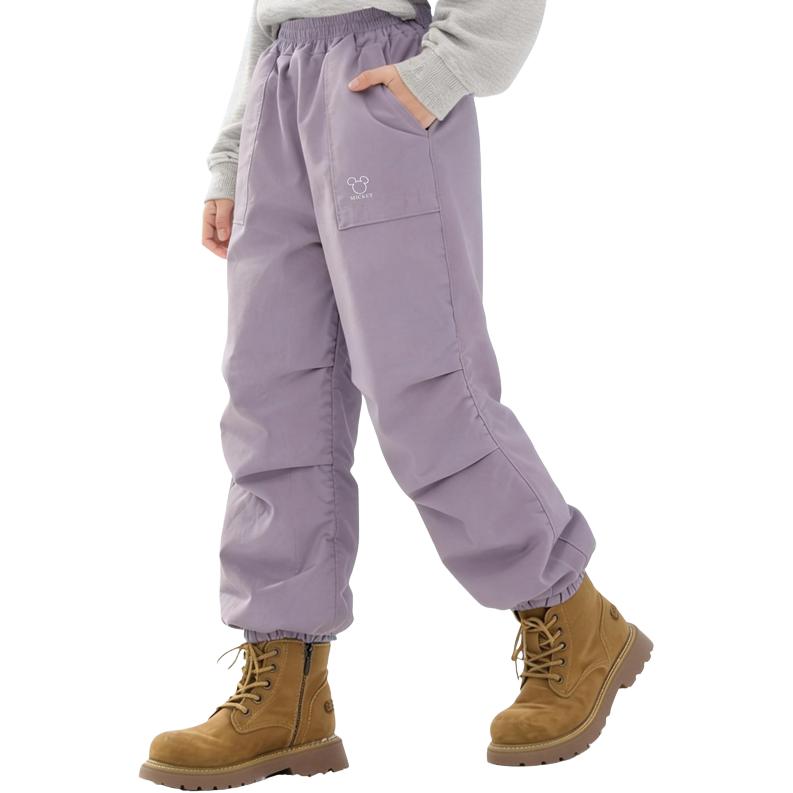 

Утепленные штаны с утолщенной подкладкой для детей на осень-зиму Disney, dusty фиолетовый