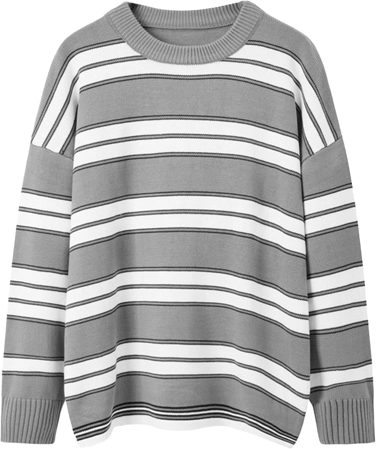 

Мужской классический полосатый вязаный пуловер Casual Fall Gsywaipei