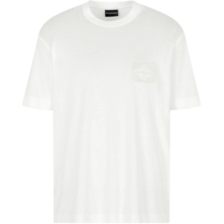 

EMPORIO ARMANI Футболка FW25 мужская белая, Белый, EMPORIO ARMANI Футболка FW25 мужская белая