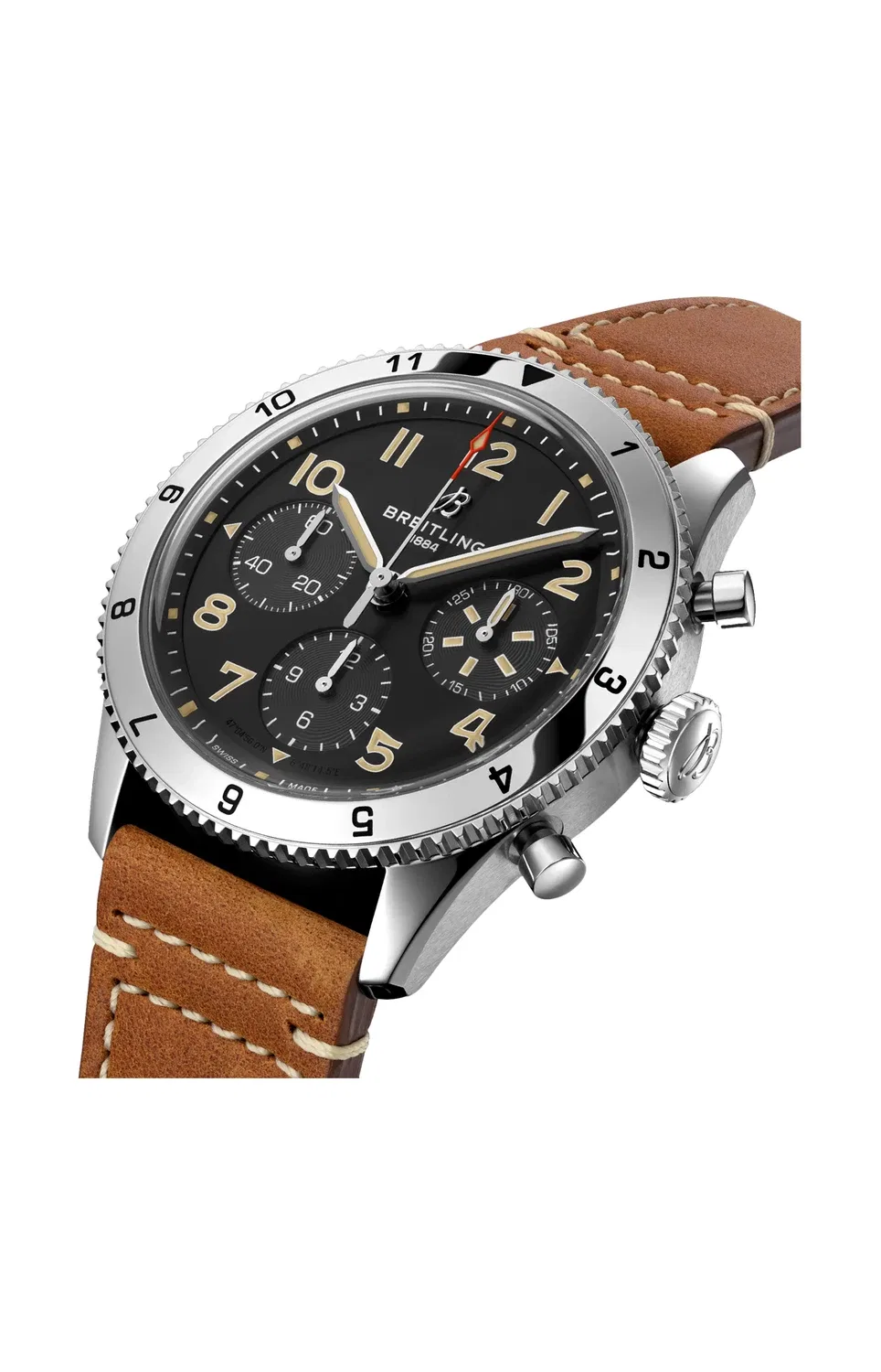 КЛАССИЧЕСКИЙ AVI ХРОНОГРАФ 42 P-51 MUSTANG - A233803A1B1X1 BREITLING, черный — фото 3