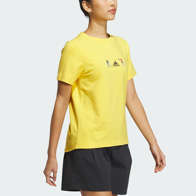X SEEBIN Совместная футболка SS23 женская, солнечно-желтая Adidas — фото 3