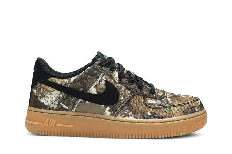 Кроссовки Nike Air Force 1 LV8 3 GS 'Woodland', зеленый — фото 2