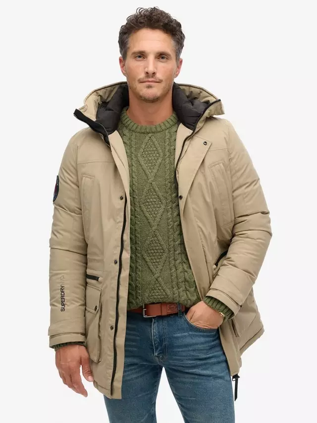 

Парка Superdry City Padded, цвет timber/wolf/brown