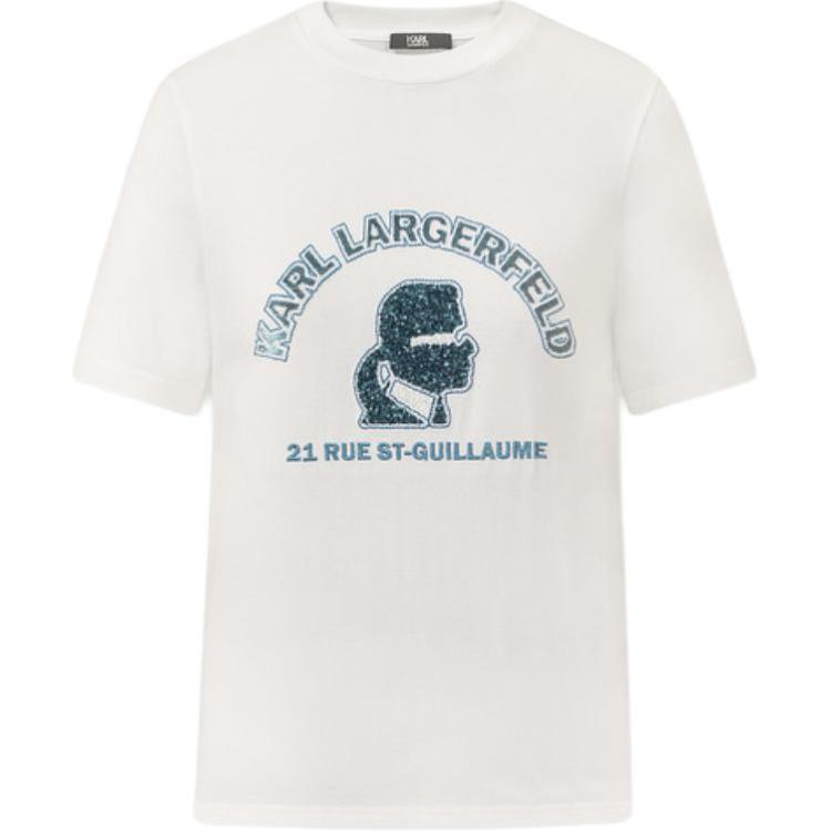 

Футболка KARL LAGERFELD SS24 женская белая KARL LAGERFELD / Karl Lagerfeld Jeans