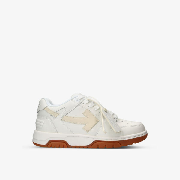 

Кожаные низкие кеды out of office с вышитым логотипом Off-White, белый