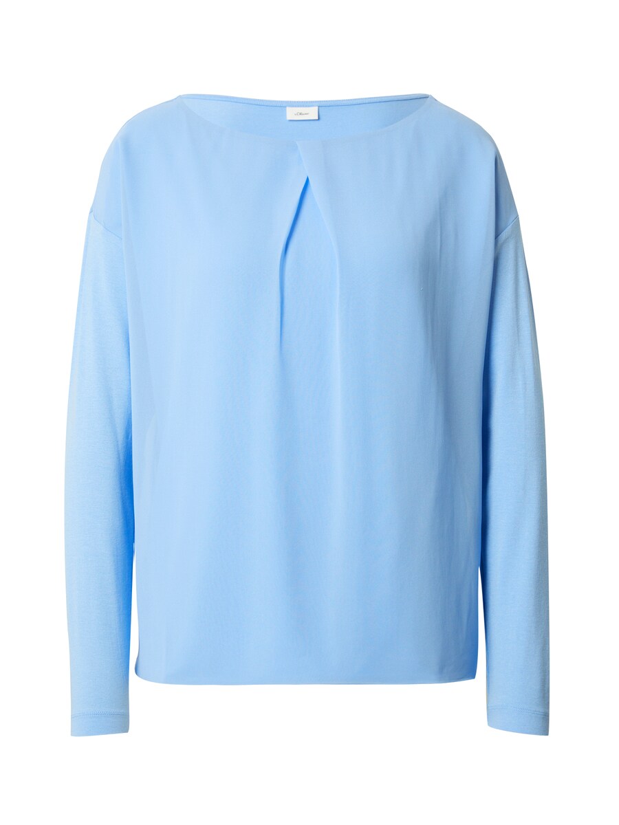 

Лонгслив s.Oliver BLACK LABEL Shirt, светло-синий