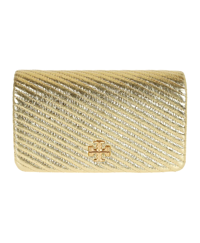 

Кошелек с металлической цепочкой и стеганой цепочкой Tory Burch, желтый