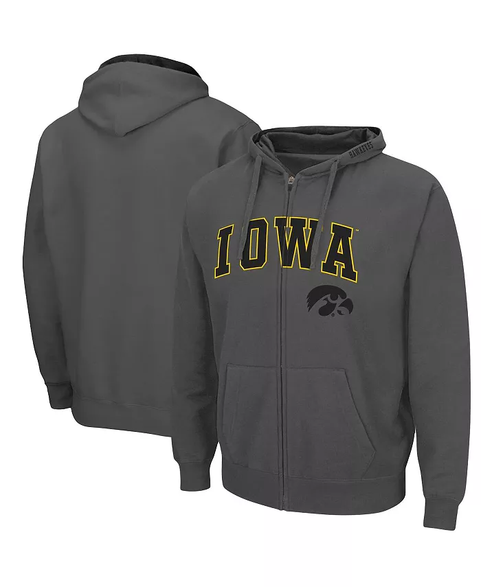 

Мужская толстовка с капюшоном Iowa Hawkeyes Arch & Logo 3.0 Colosseum, серый