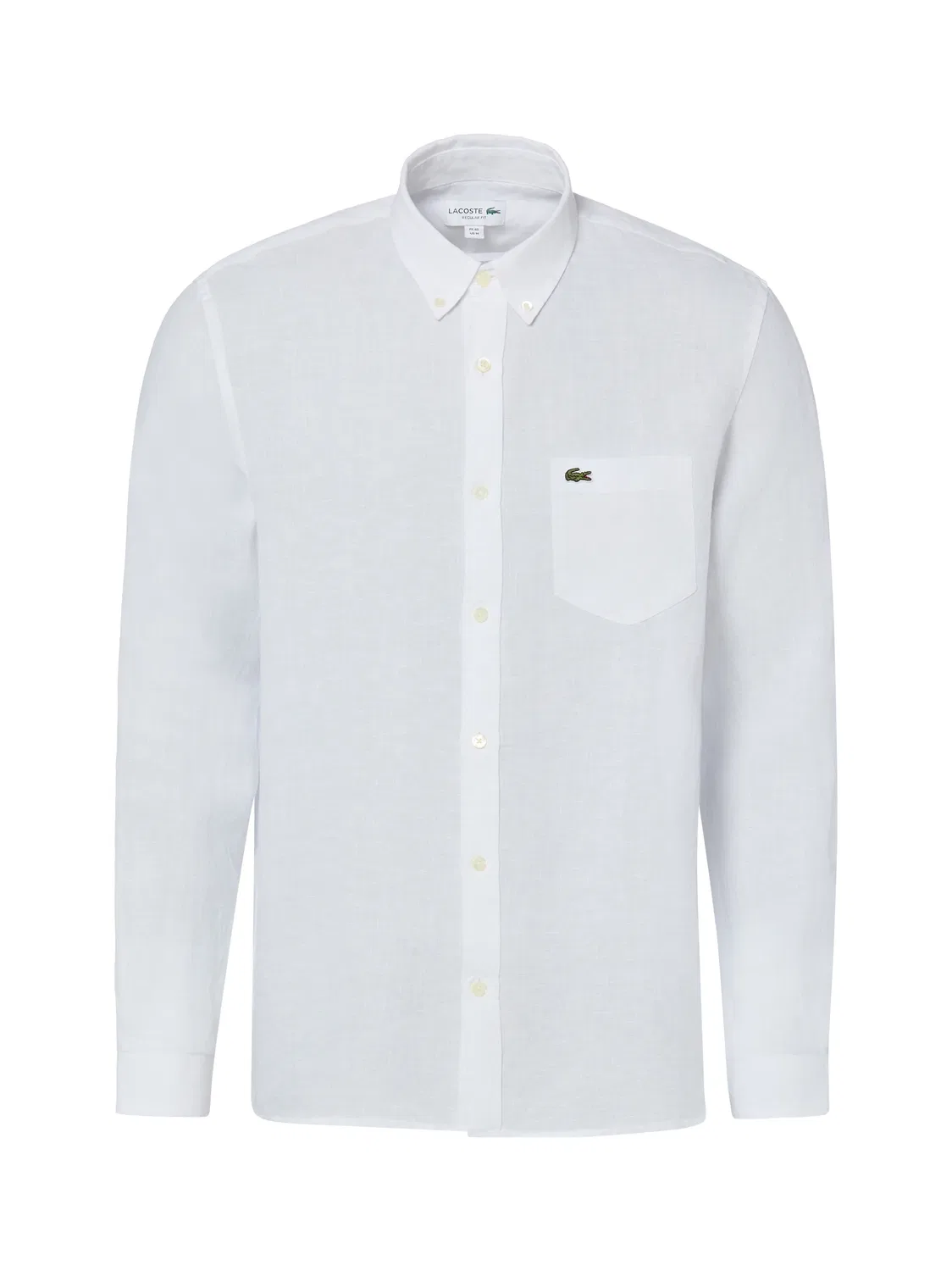 Рубашка из льна Lacoste, белый