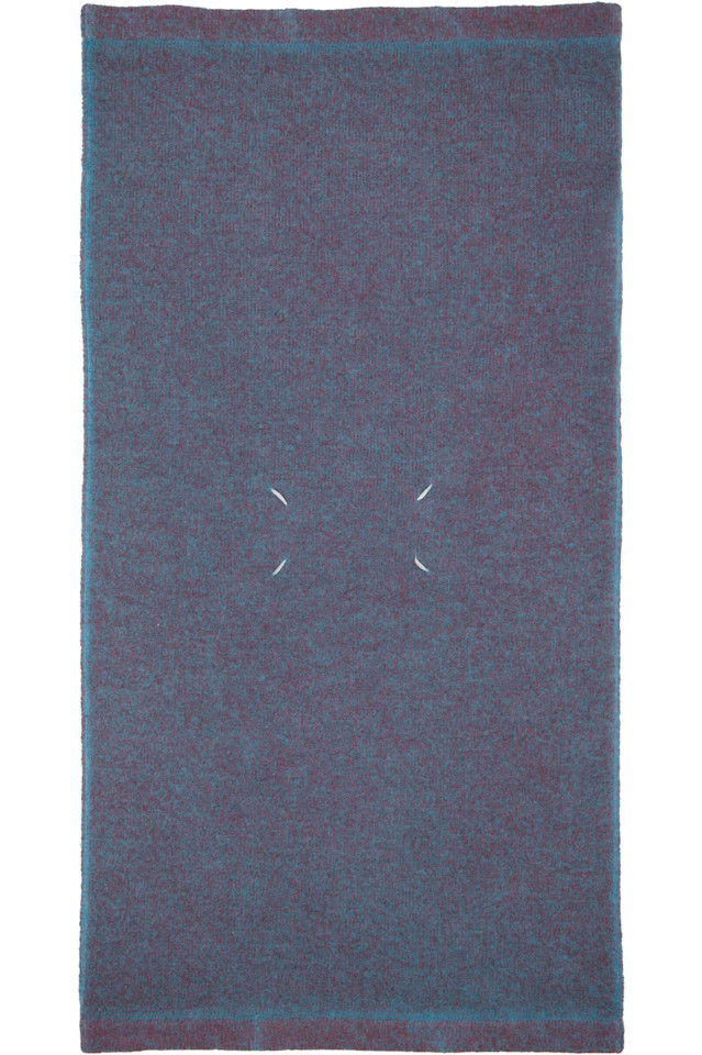 

Maison Margiela Синий вязаный шарф