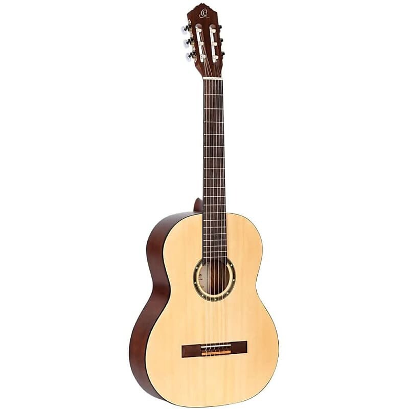 

Акустическая гитара Ortega Guitars 6 String Student Series Pro Solid Top Nylon Classical Guitar, Right, Spruce