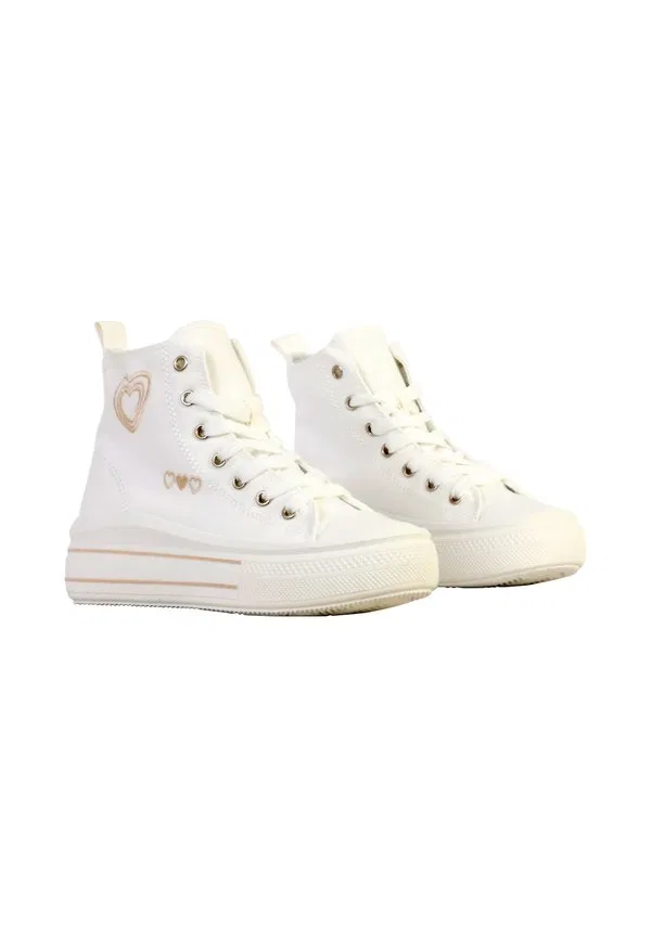 Высокие кроссовки basket montante enfant enfant à lacets super mode poti pati Super Mode, Blanc — фото 2