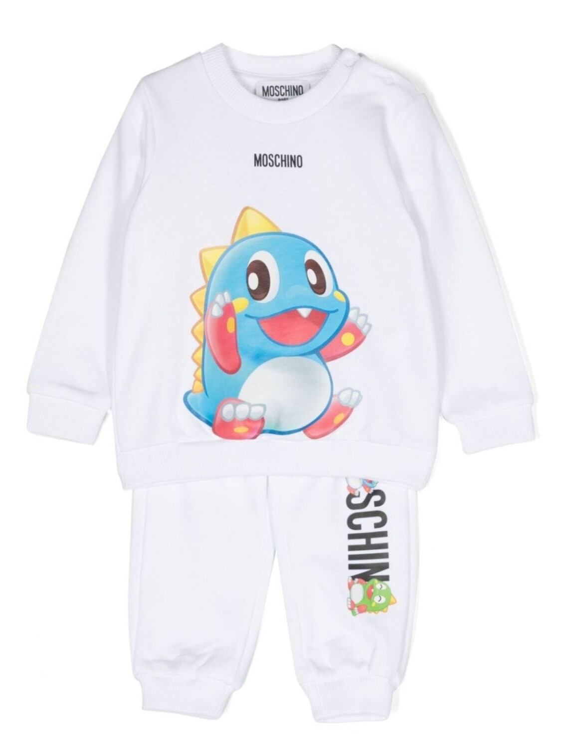 

Moschino Kids спортивный костюм с логотипом, белый