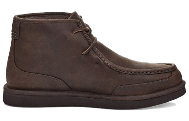 Мужские зимние ботинки UGG Bosley Series кожаные с овчиной, коричневый — фото 3