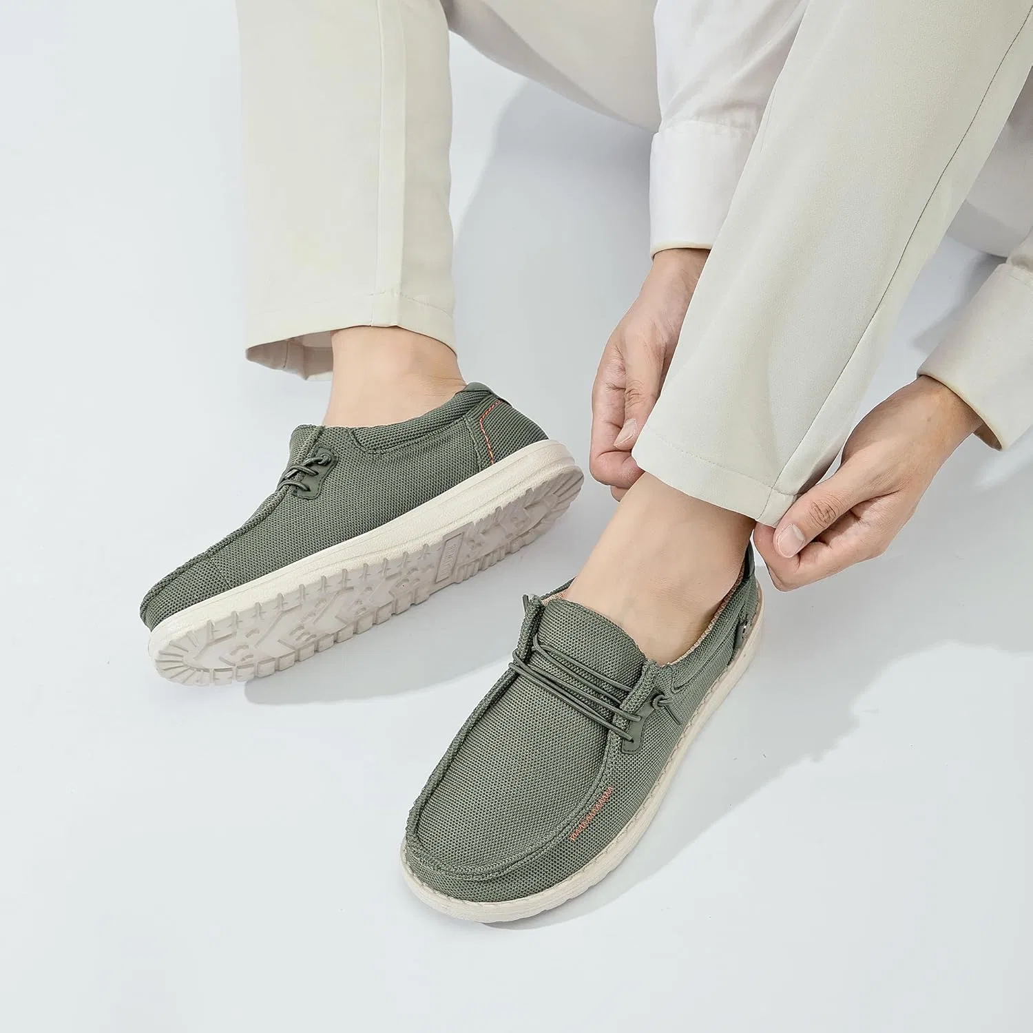 Мокасины из сетки, Army Green CLOWSE — фото 2