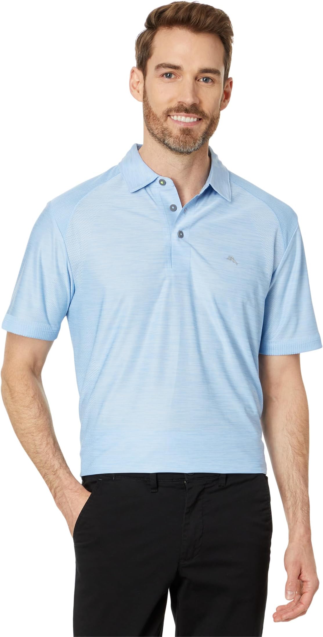 

Футболка Tommy Bahama Palm Coast Polo Pro, цвет Light Sky