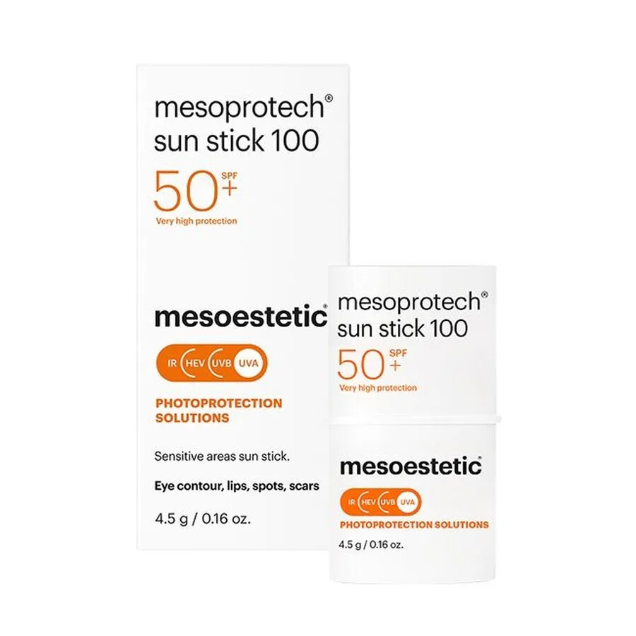 Mesoestetics Mesoprotech Солнцезащитный восстанавливающий стик 100+ 0,16 унции (1,5 г) для ухода за кожей 8436024750560