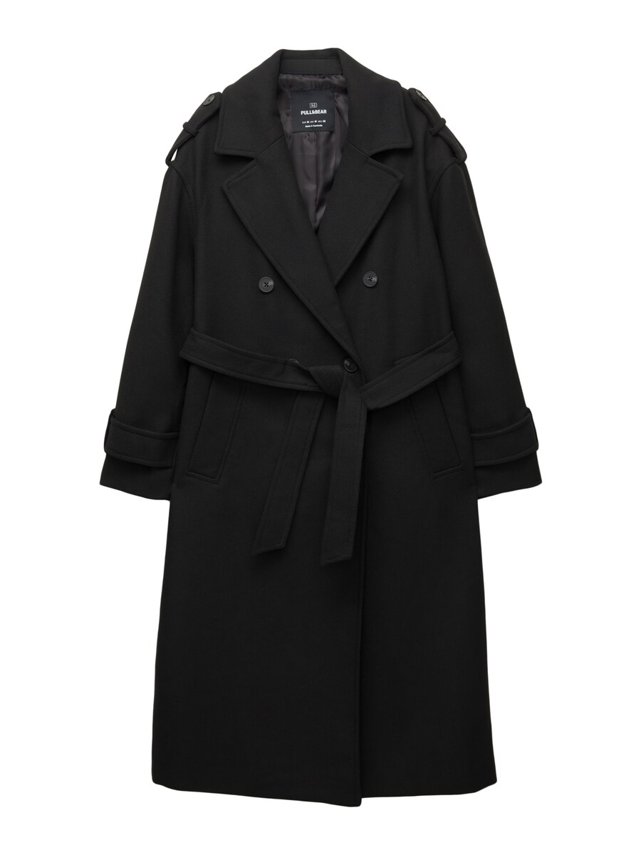 

Пальто межсезонное Pull&Bear, черный