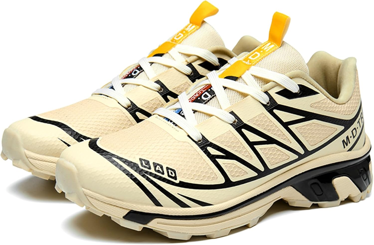 

Мужские спортивные кроссовки с закругленным носком, сетчатой конструкцией, дышащей шнуровкой, противоскользящим покрытием, легкие и удобные, идеально подходят для бега осенью и зимой, езды на велосипеде, ходьбы и занятий фитнесом Qaoterod, хаки