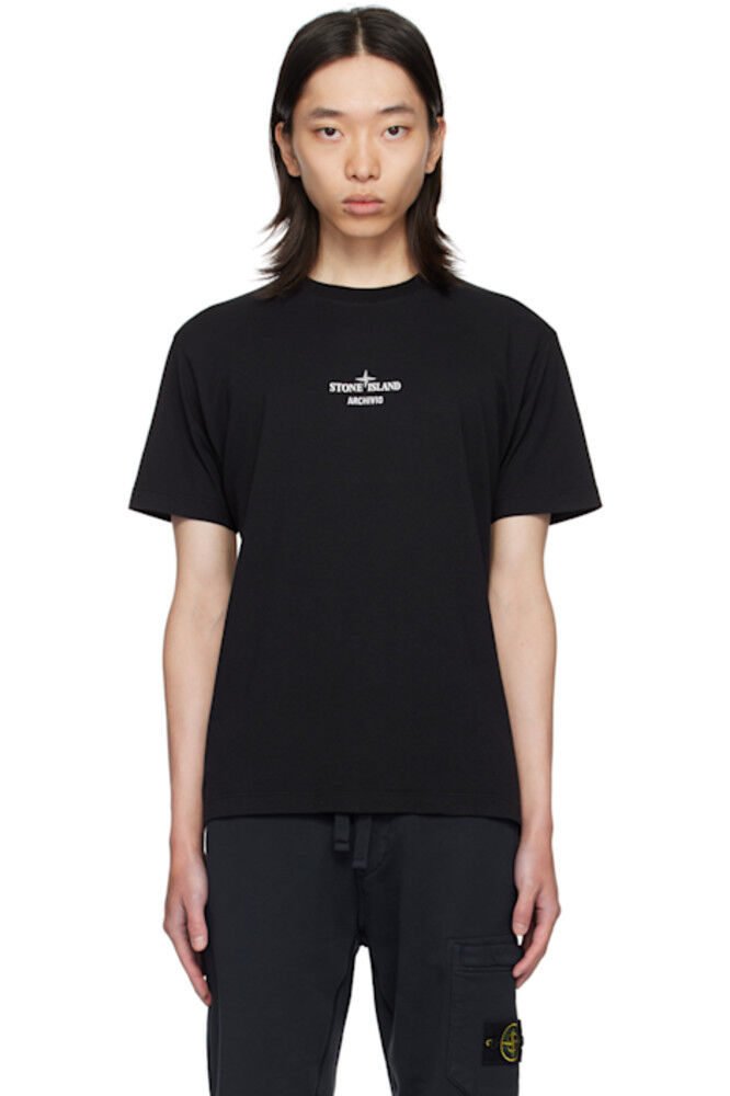 

Черная футболка «Archivio» Stone Island