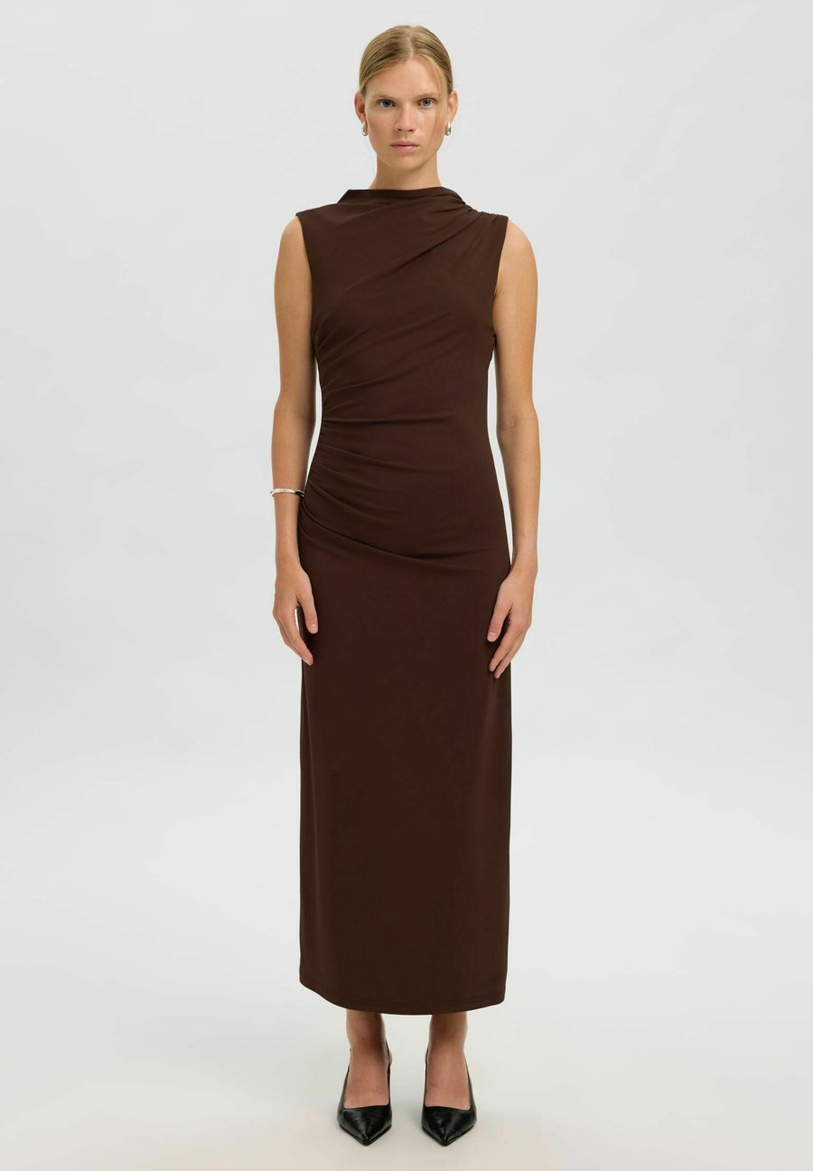 

Платье Selected Femme Maxi dress, Demitasse/Brown