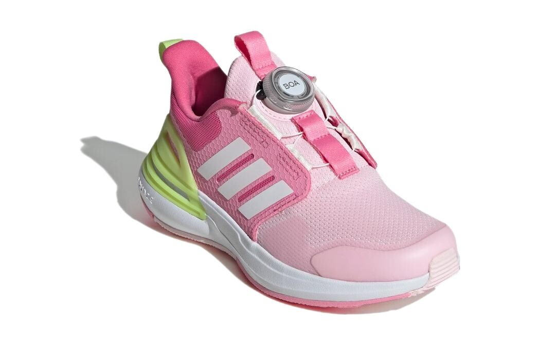 Кроссовки детские Rapidasport BOA Kids Low-top розовые/желтые Adidas, розовый — фото 3