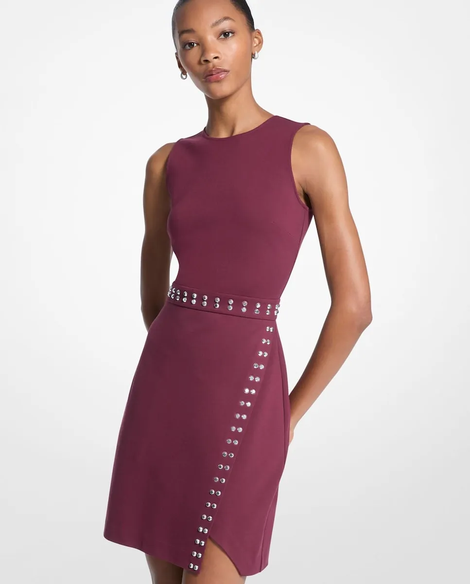 

Короткое платье с асимметричным подолом без рукавов Michael Michael Kors, сливовый