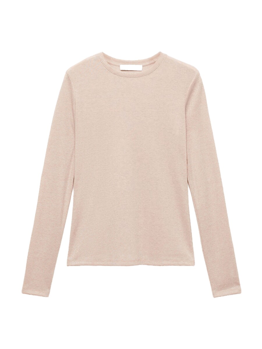 

Лонгслив MANGO Shirt SECONDBI, нюд