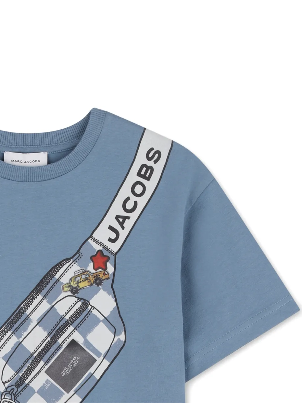 Футболка с графичным принтом Marc Jacobs Kids, синий — фото 3
