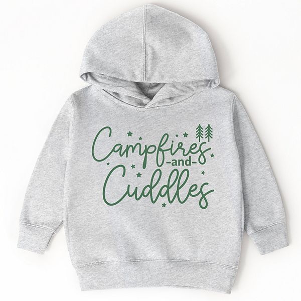

Толстовка с капюшоном для малышей Campfire and cuddles The Juniper Shop, Heather Grey