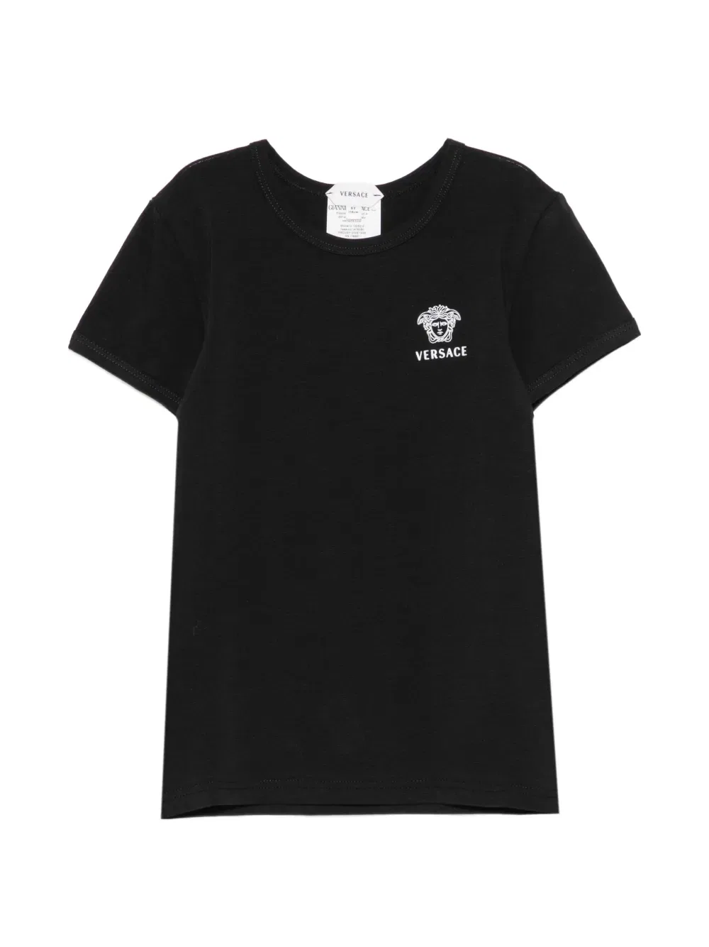 Футболки с принтом Медузы (комплект из двух штук) Versace Kids, черный — фото 2