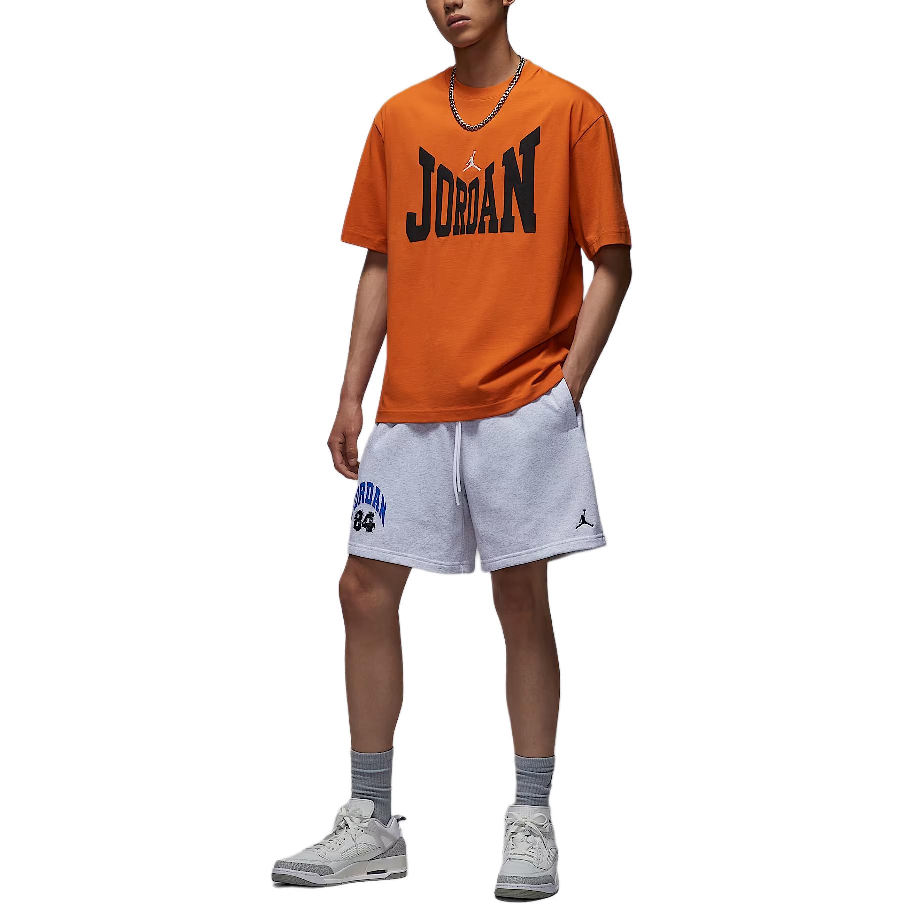 Jordan Футболка Brooklyn мужская Seastar Orange/Sail White — фото 2