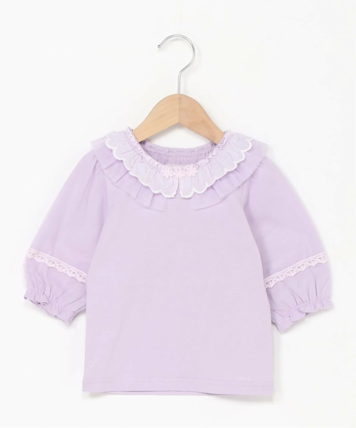 Футболка с воротником из тюля Souris, Lavender