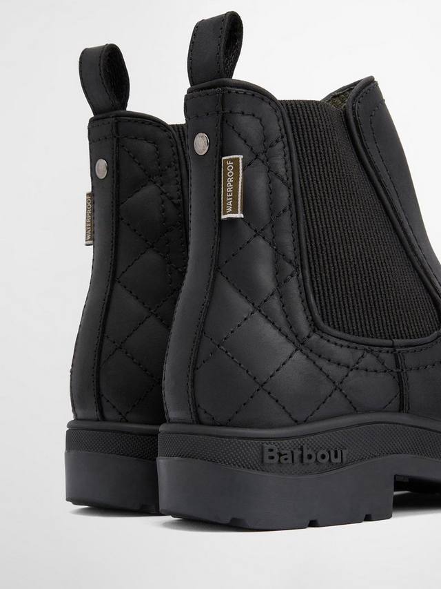 Элегантные челси-ботинки Amble из комбинированной кожи Barbour, Black — фото 4