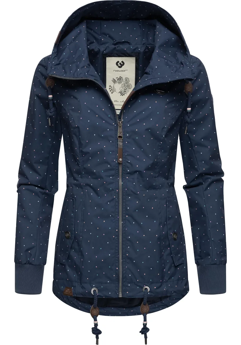 

Уличная куртка Ragwear "Данка Точки", с капюшоном, стильная переходная куртка с большим капюшоном, цвет Indigo