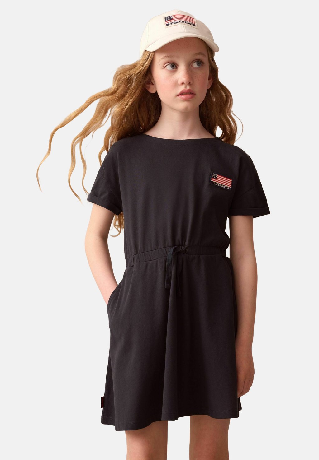 

Платье из джерси REGULAR FIT- FLAG Superdry, черный