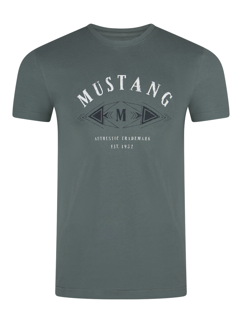 

Футболка Mustang Basic Print Tee, зеленый